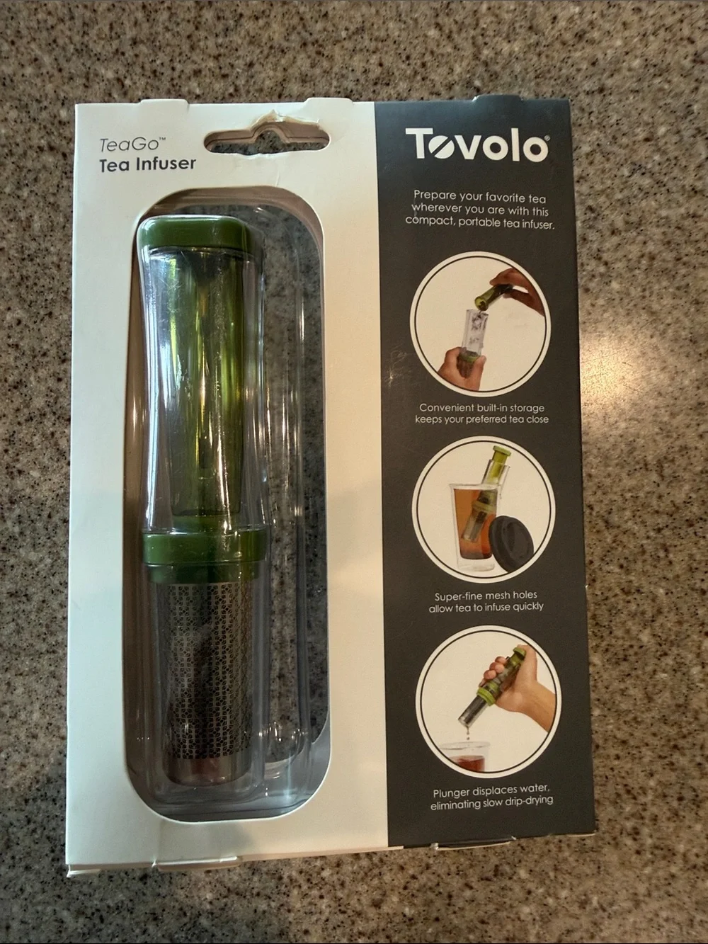 Tovolo TeaGo Green Tea Infuser Mobile Tea Press